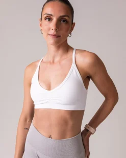 Beam Clean Tights + Mini Bra Grey/White SET