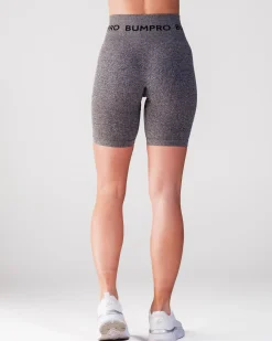 Beam Logo Biker Shorts Black Marl