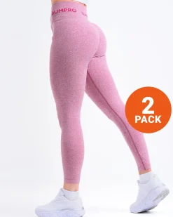 Beam Logo Tights Pink Vivacious Marl 2-PACK