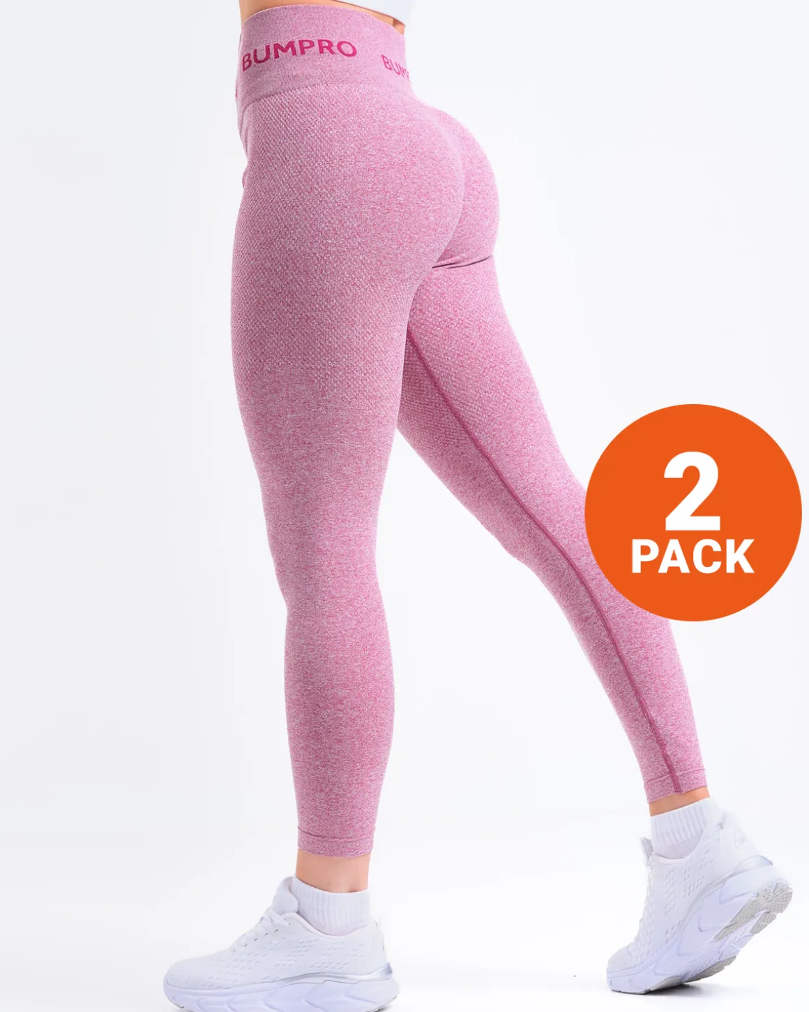 Beam Logo Tights Pink Vivacious Marl 2-PACK