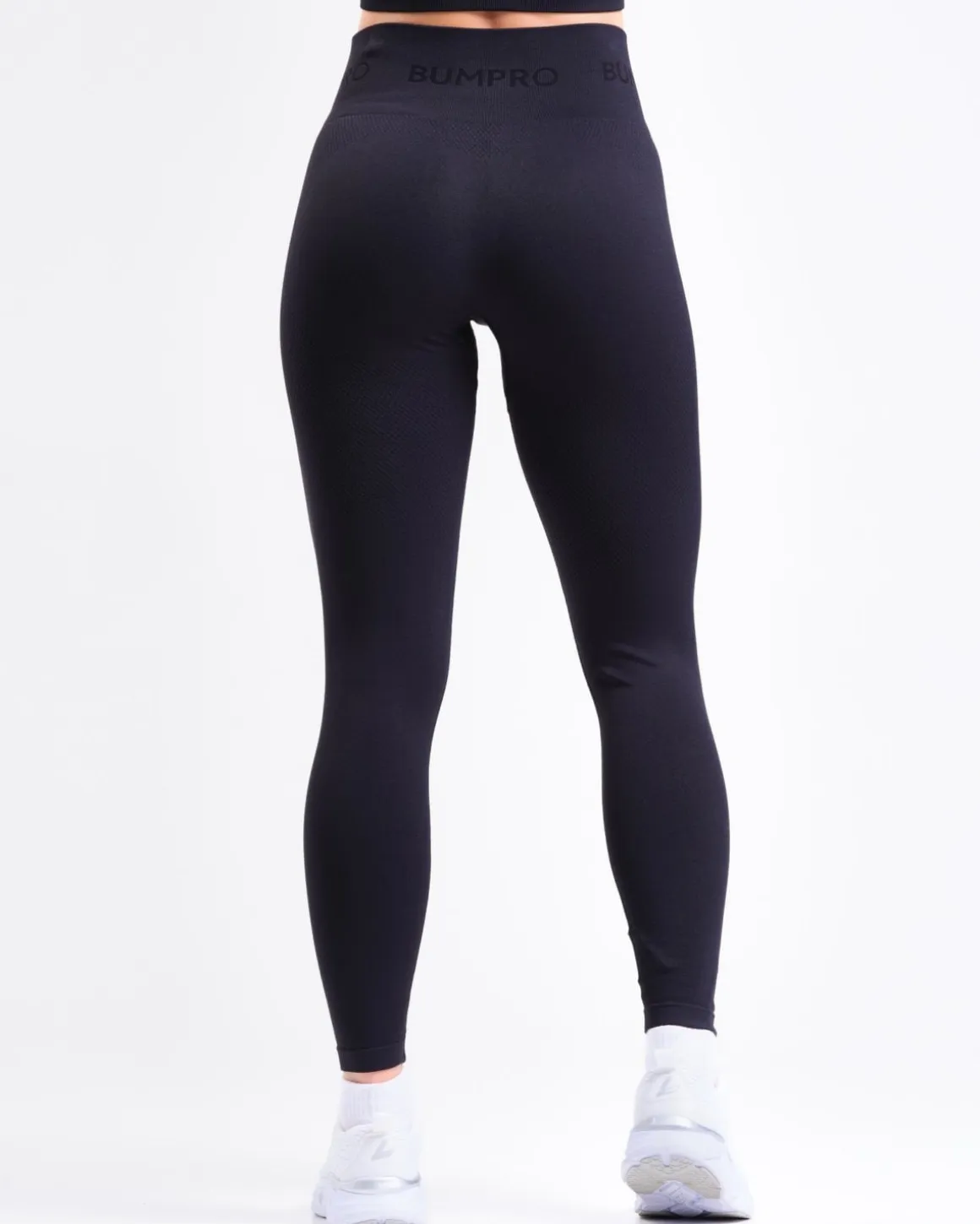 Beam Logo Tights Solid All Black 2-PACK