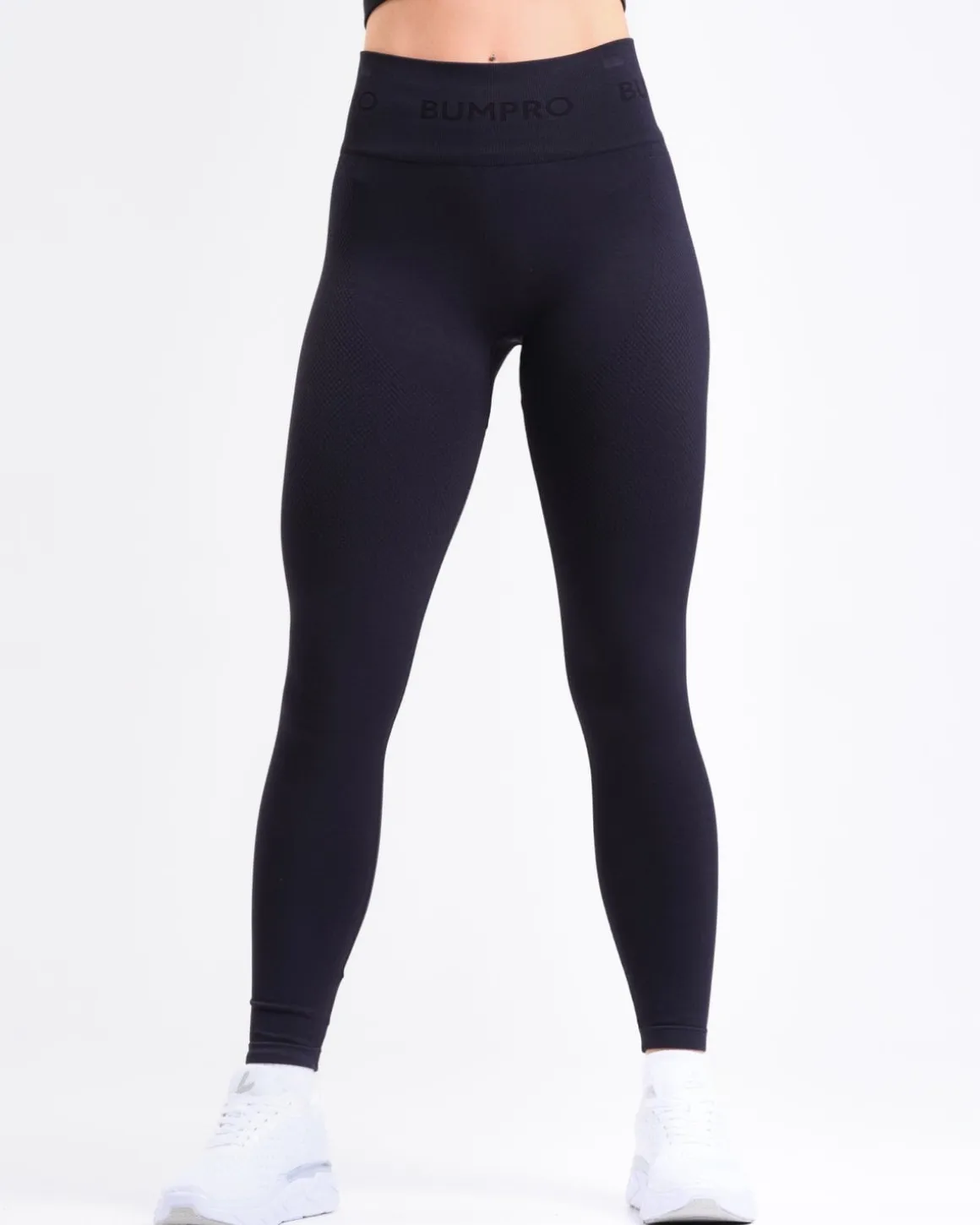 Beam Logo Tights Solid All Black 2-PACK