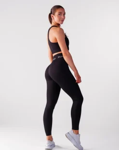 Beam Logo Tights Solid Black