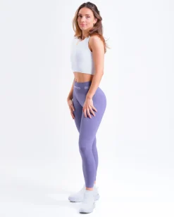 Beam Logo Tights Solid Lilac Heron