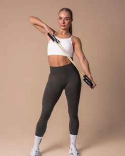 Beam Logo Tights Solid Military Green
