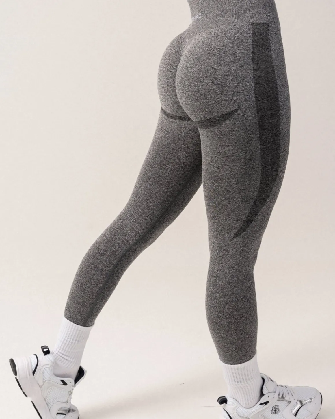 Beam Scrunch Tights Black Marl