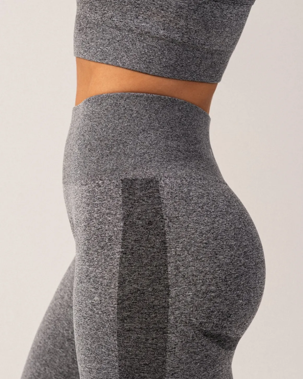 Beam Scrunch Tights Black Marl