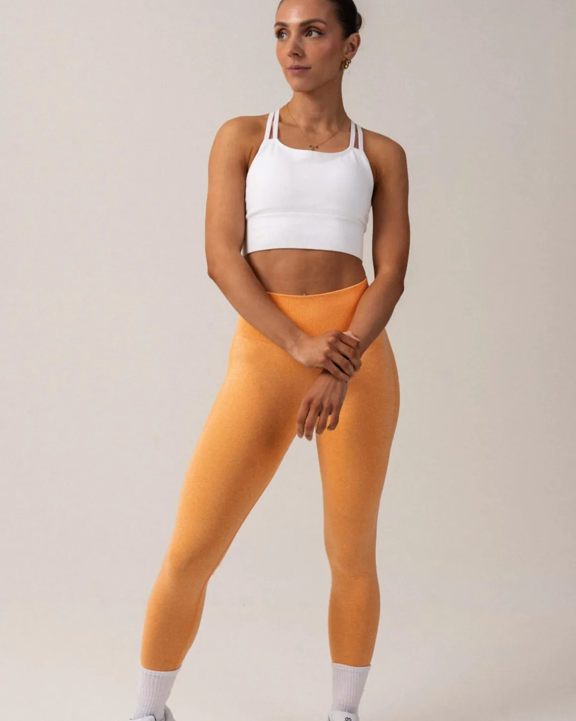 Beam Scrunch Tights Orange Jelly Marl