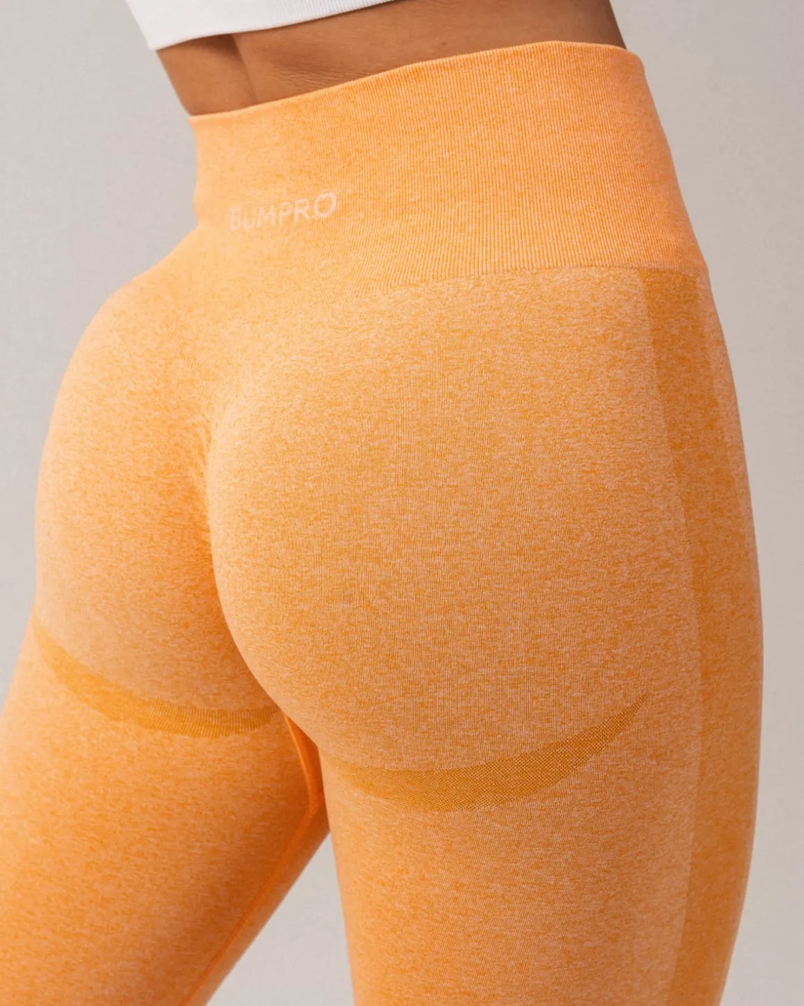 Beam Scrunch Tights Orange Jelly Marl