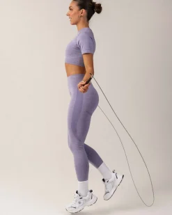 Beam Scrunch Tights Purple Pop Marl
