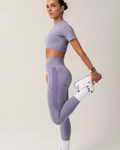 Beam Scrunch Tights Purple Pop Marl