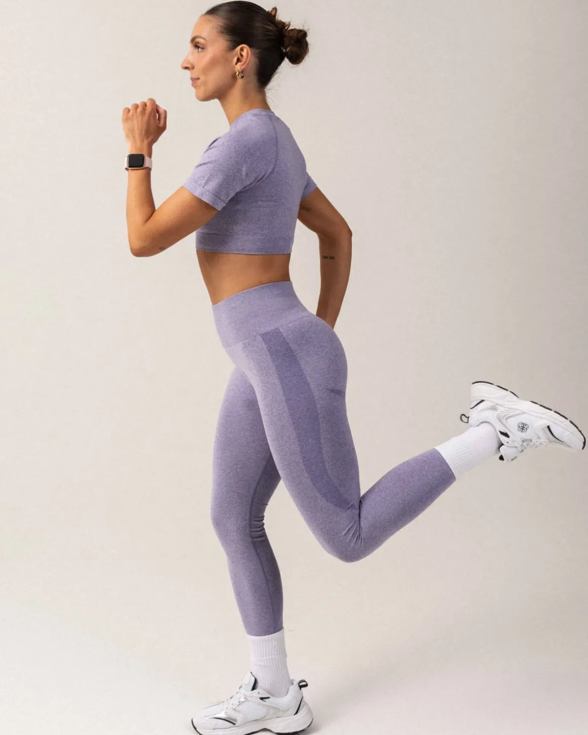 Beam Scrunch Tights Purple Pop Marl