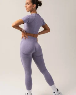 Beam Scrunch Tights Purple Pop Marl