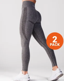 Beam Tights Black Marl 2-PACK