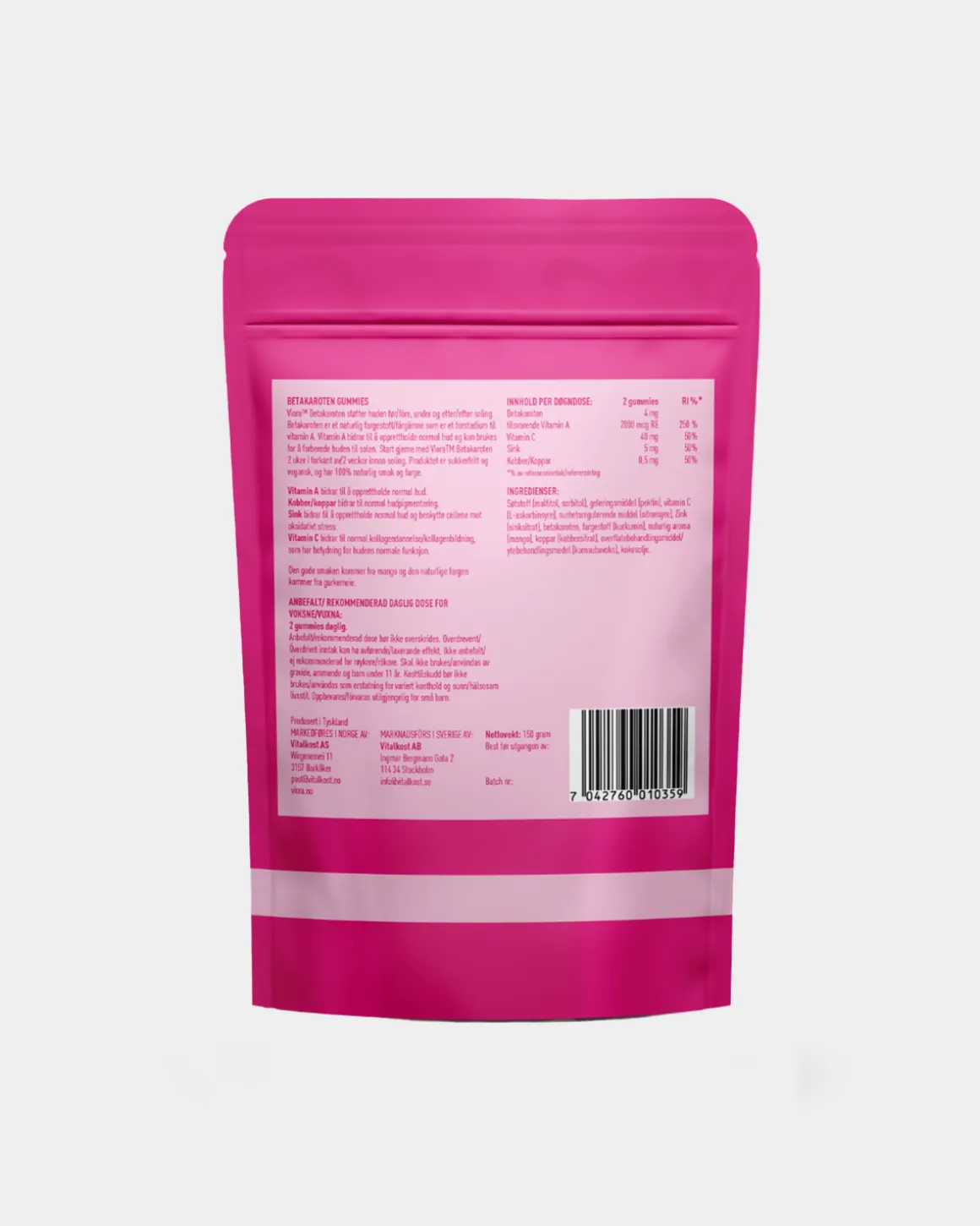 Betakaroten Gummies 60 stk
