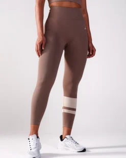 Block Tights Beige