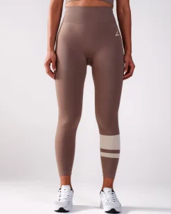 Block Tights Beige