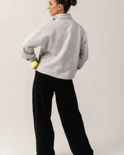 BP 1/2 Zip Sweater Grey Marl/70s