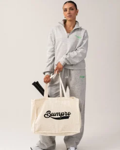 BP 1/2 Zip Sweater Grey Marl/70s