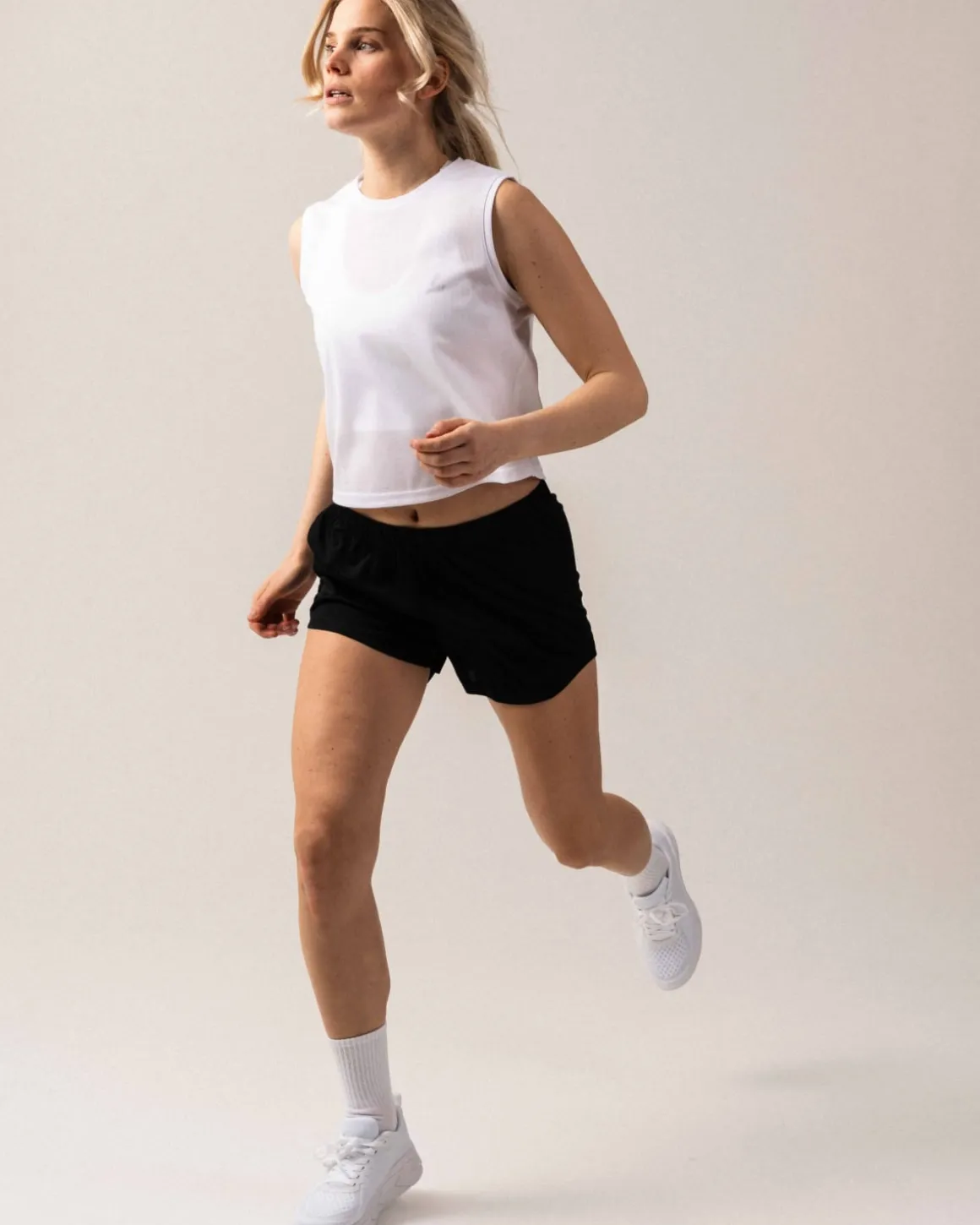 Breeze Mesh Muscle Tank White