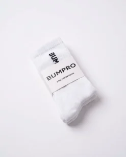 Bumpro 2-pack Crew Socks White/logo