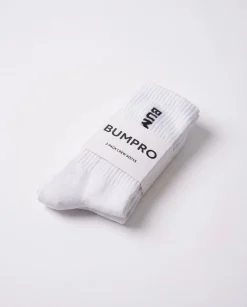 Bumpro 2-pack Crew Socks White/logo