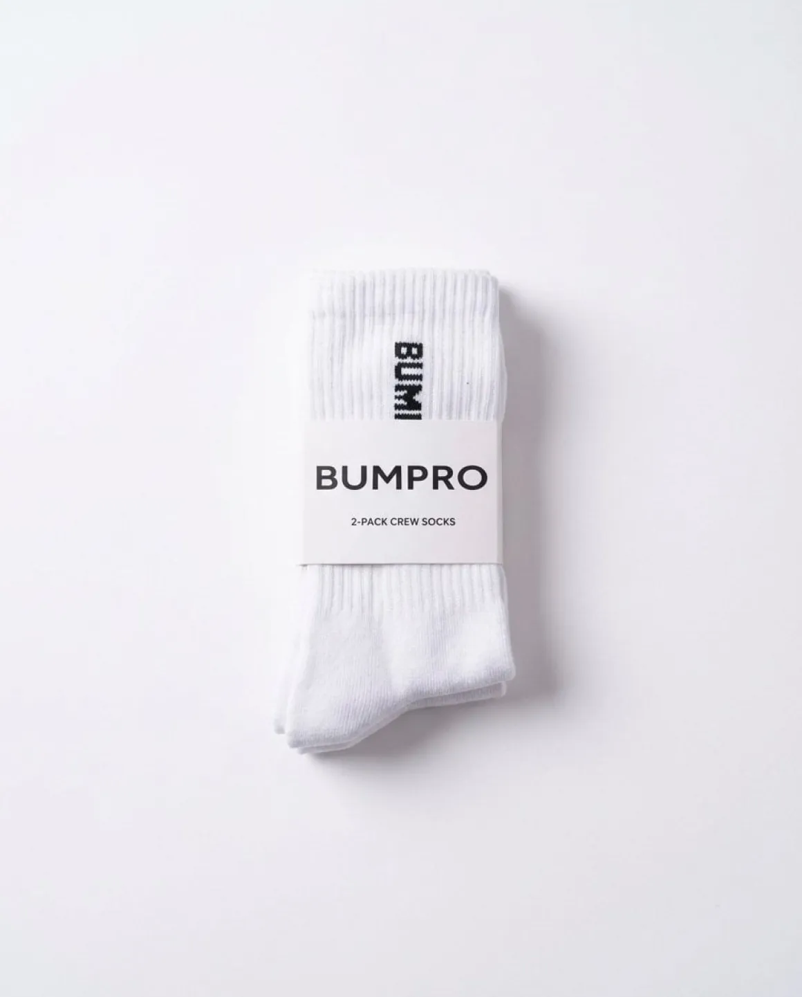 Bumpro 2-pack Crew Socks White/logo