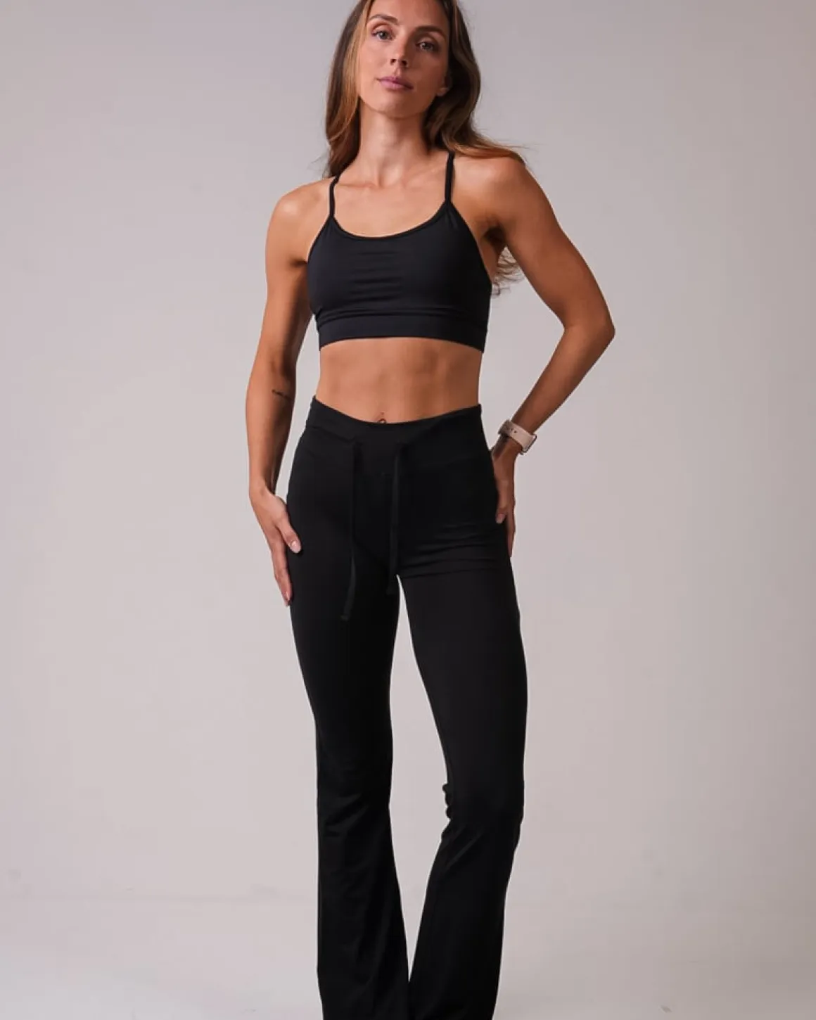 Calm Straight Leg Pants All Black