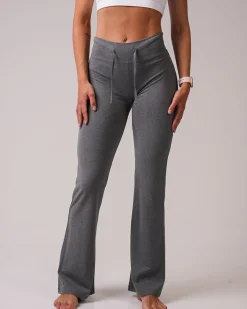 Calm Straight Leg Pants 2.0 Dark Grey Marl