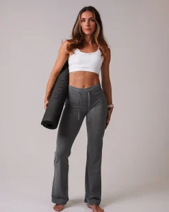 Calm Straight Leg Pants 2.0 Dark Grey Marl