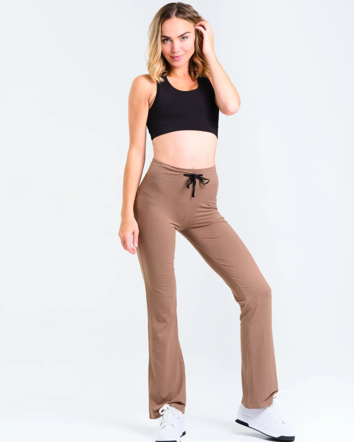 Calm Straight Leg Pants 2.0 Mole Brown Marl