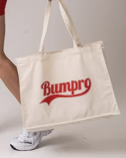 Canvas Tote Bag Off White/Red – One Size
