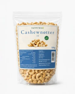 Cashewnøtter rå 500 g