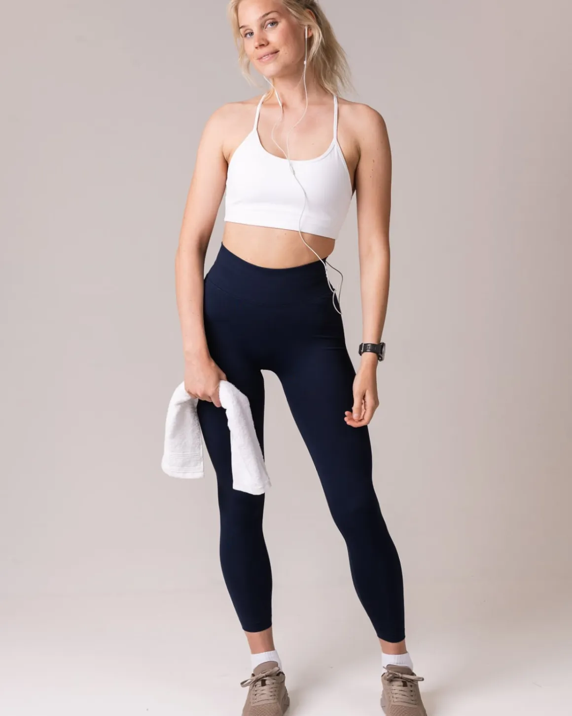 Challenge Seamless Tights Blue Navy