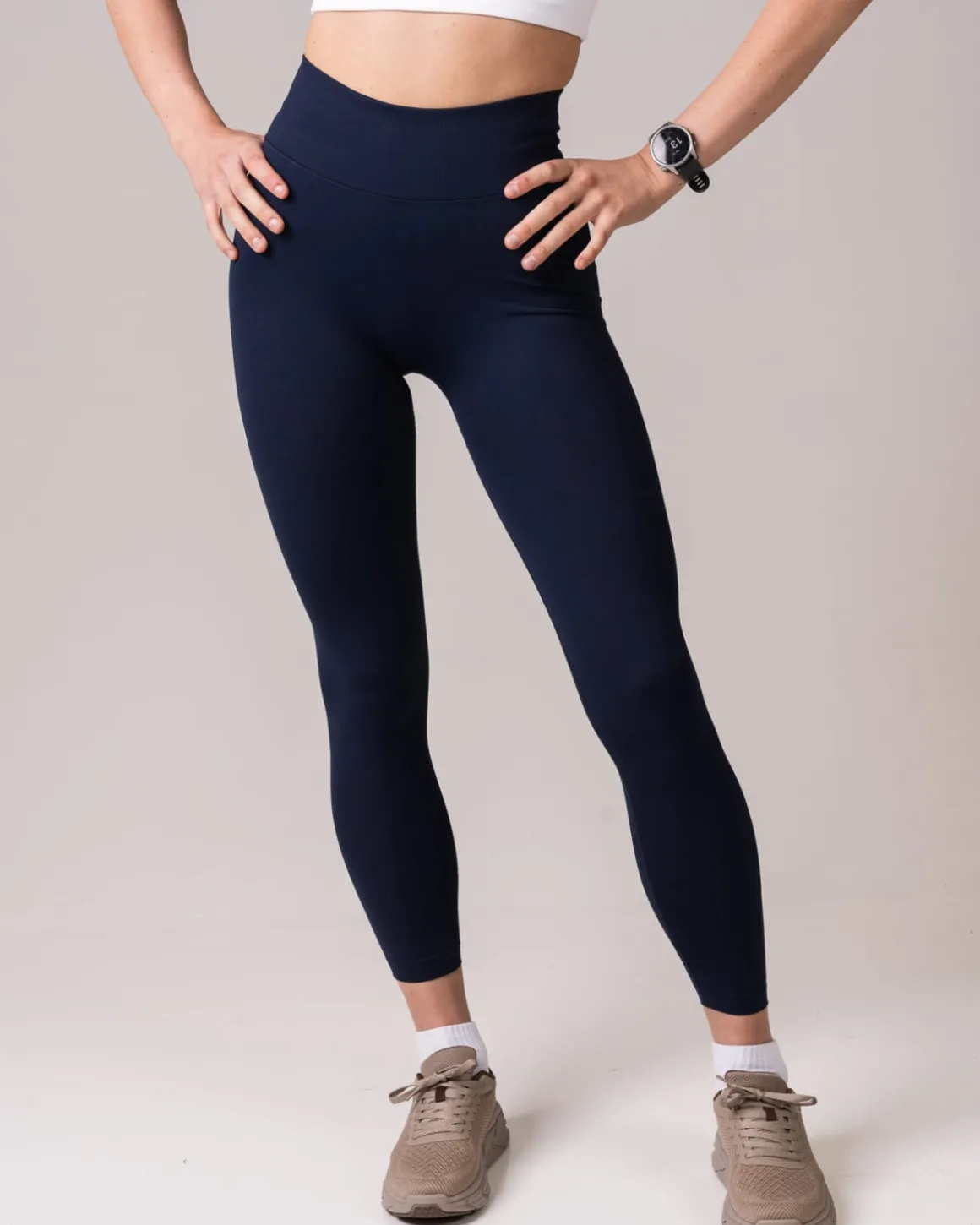 Challenge Seamless Tights Blue Navy