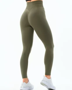 Challenge Seamless Tights Green Olive