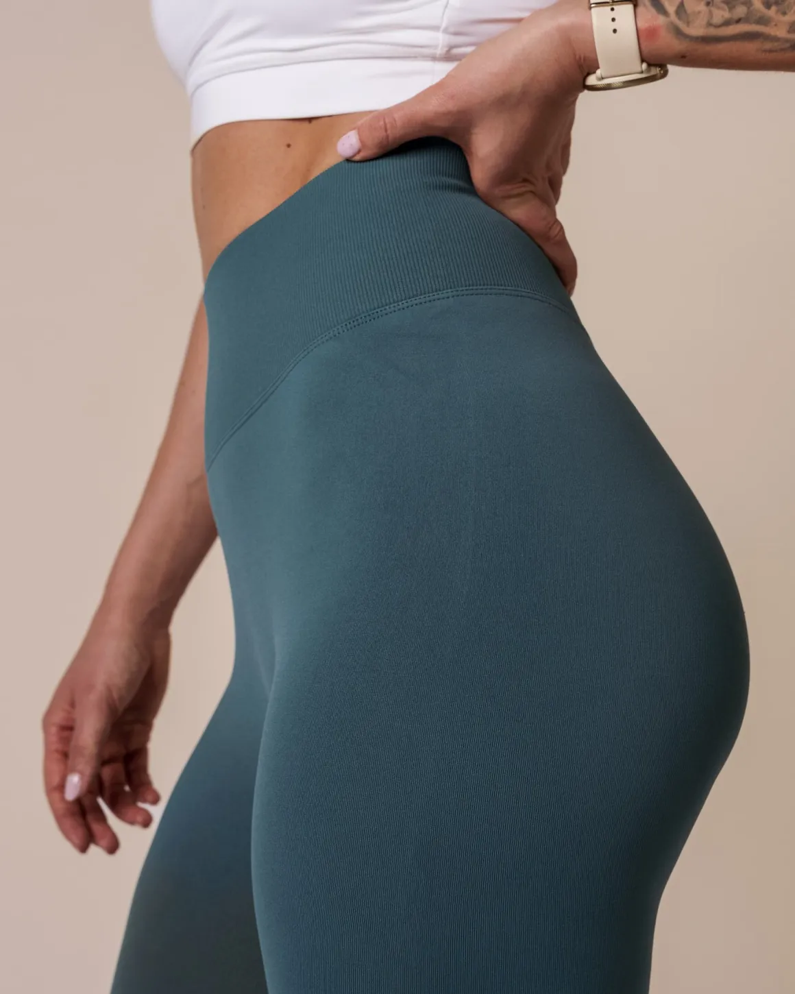 Challenge Seamless Tights 2.0 Green Hydro