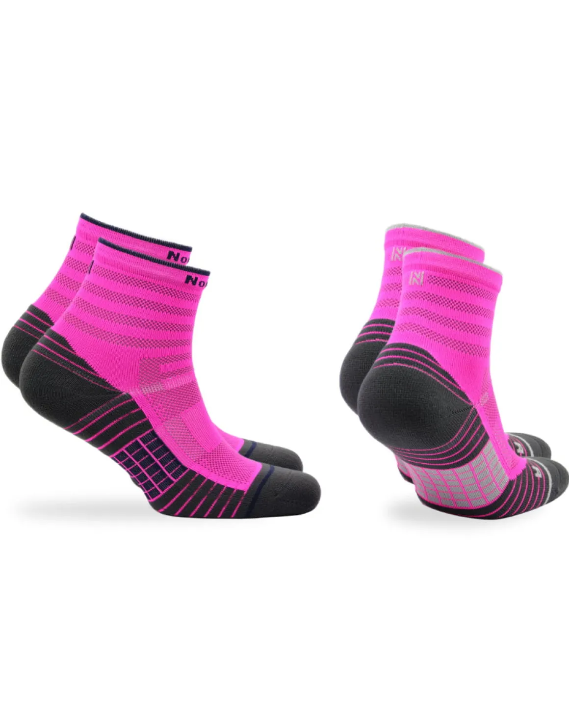 Cheetah Cushioned Run Socks 2-pack Pink