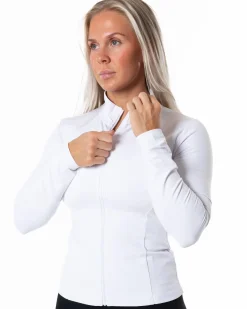 Clean Zip Longsleeve White