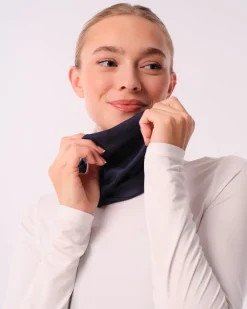 Conquer Neck Warmer Blue Navy Reflective – One Size