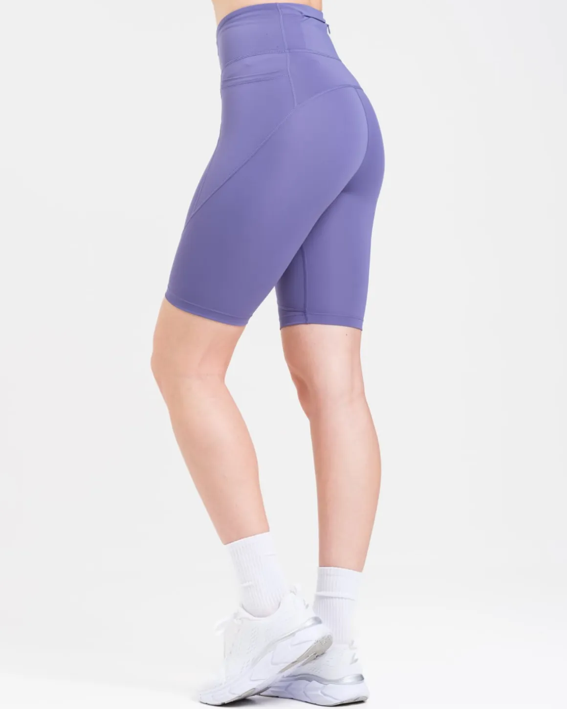 Conquer Running Pocket Shorts 8″ Lilac Heron