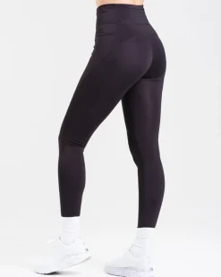Conquer Running Pocket Tights Black Beauty