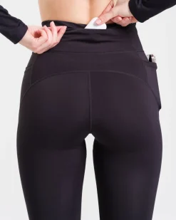 Conquer Running Pocket Tights Black Beauty