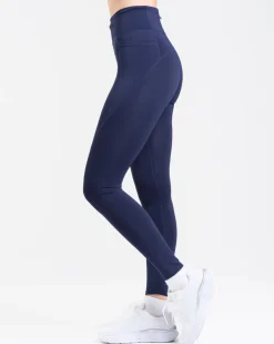 Conquer Running Pocket Tights Blue Navy
