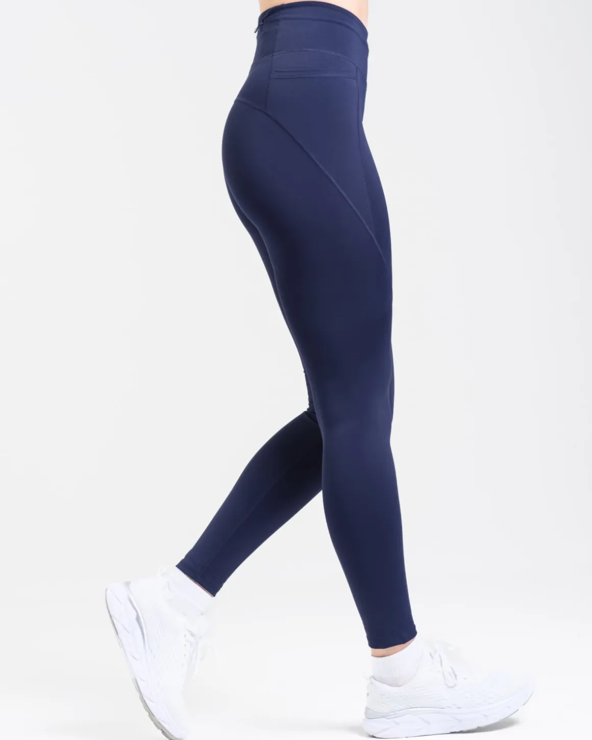 Conquer Running Pocket Tights Blue Navy