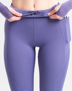 Conquer Running Pocket Tights Lilac Heron