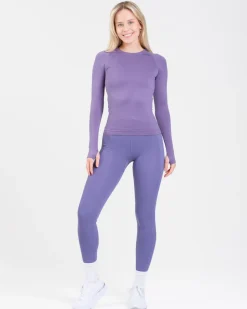 Conquer Running Pocket Tights Lilac Heron