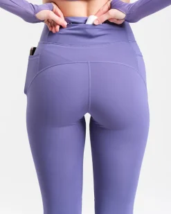 Conquer Running Pocket Tights Lilac Heron