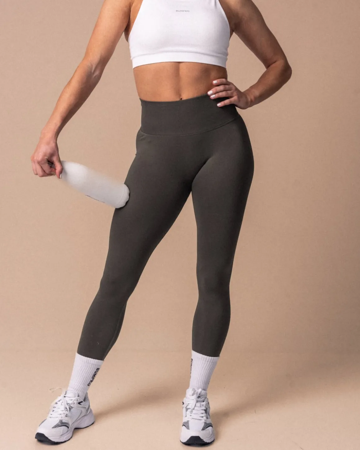 Contour Seamless Tights Military Green