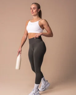 Contour Seamless Tights Military Green
